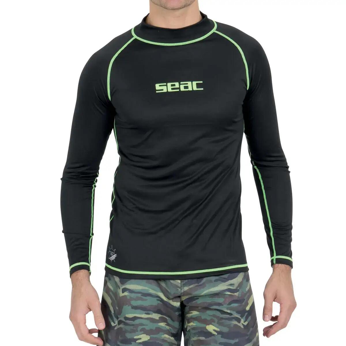 Tricou lung Seac - T-SUN Black, Barbati, S 3/3