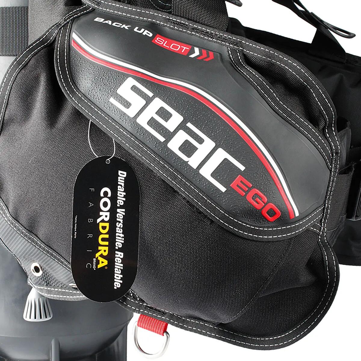Gilet de estabilização Seac Ego Cordura 1000 Preto/Vermelho 4/5