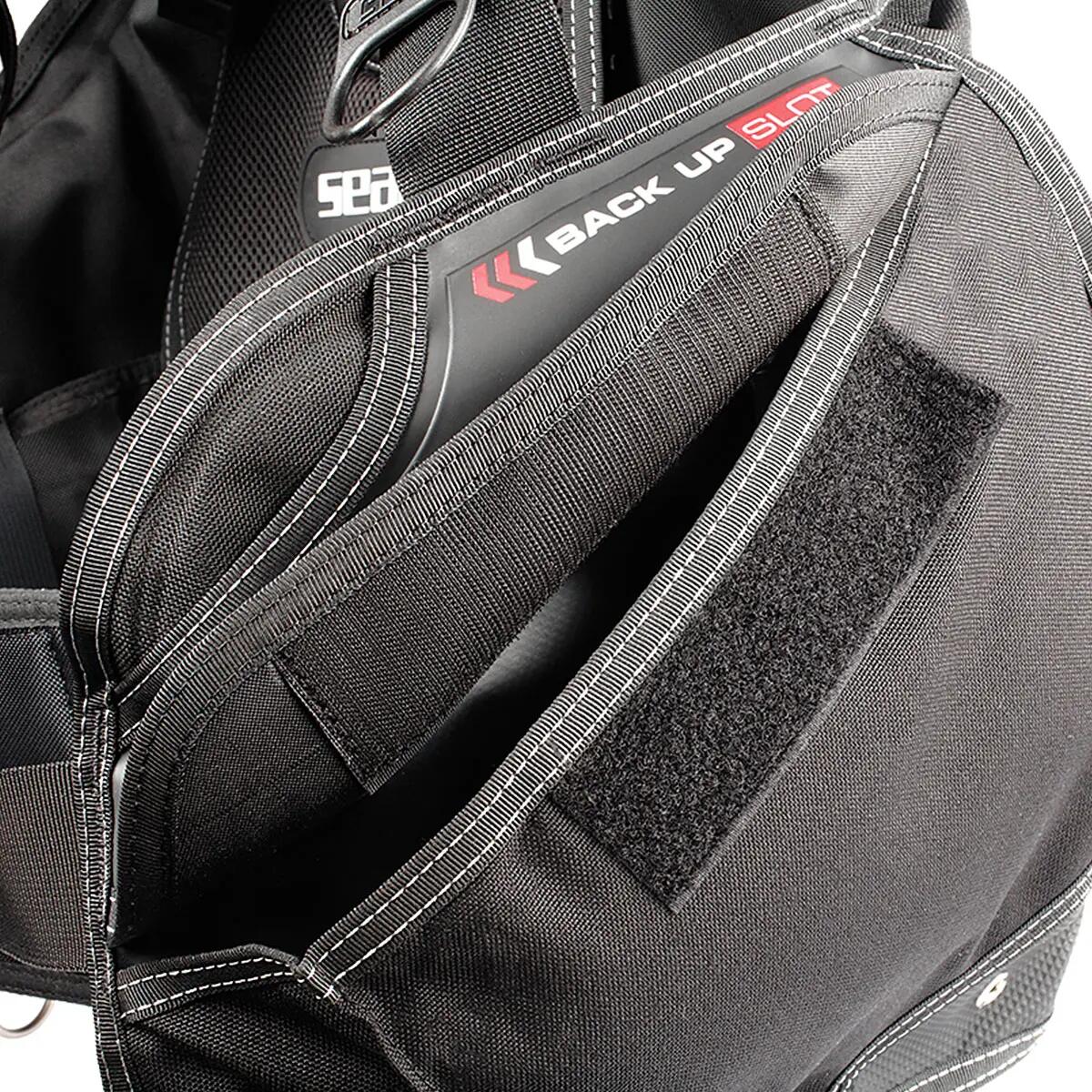 Gilet de estabilização Seac Ego Cordura 1000 Preto/Vermelho 2/5