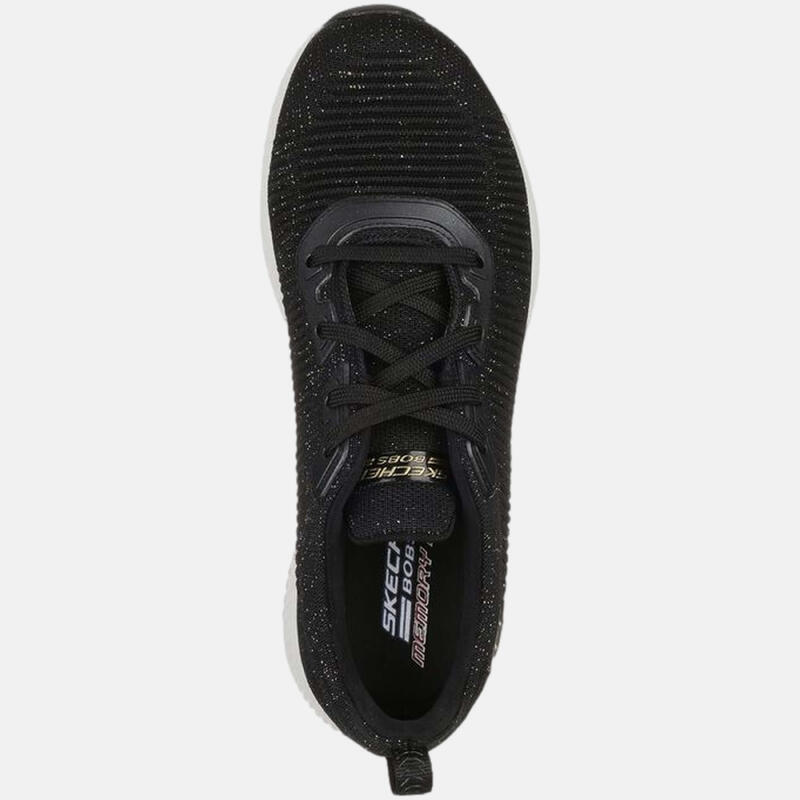 Zapatillas mujer Skechers Bobs Squad Total Glam Negro