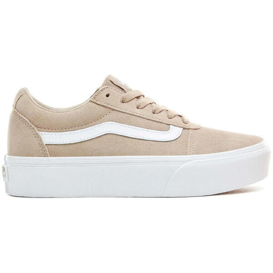 Zapatilla de caminar para mujer Vans Ward Plataform Beig