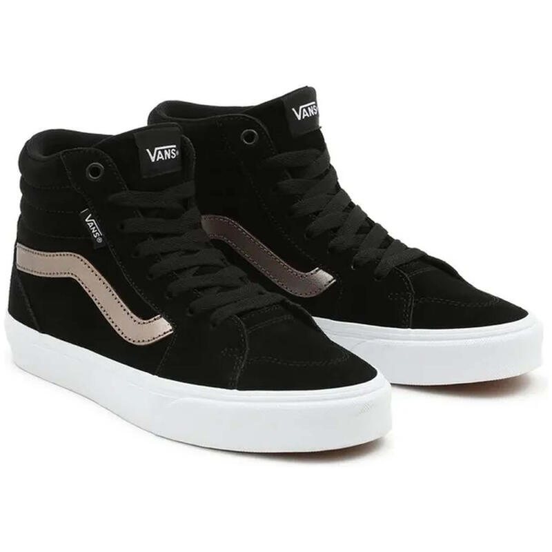 Zapatilla de caminar para mujer Vans Filmore High Negro