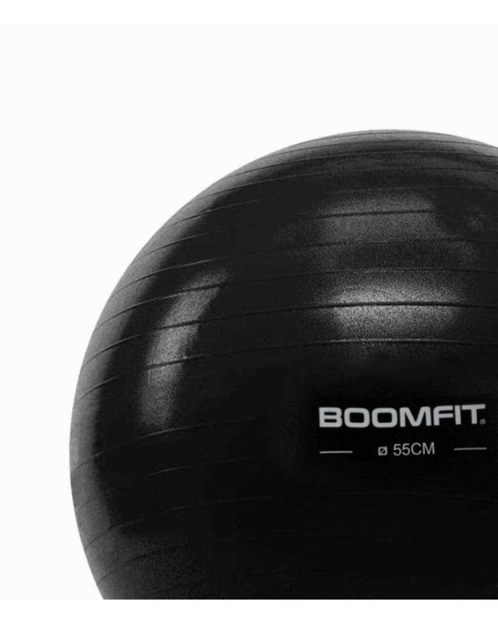 Ballon de Pilates Noir 55cm - BOOMFIT 2/3