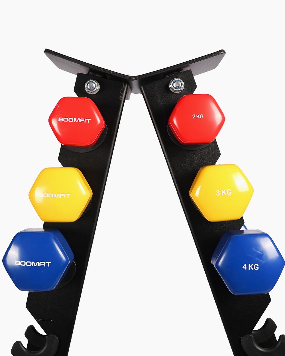 Dumbbell Opbergrek Zwart - BOOMFIT 2/4
