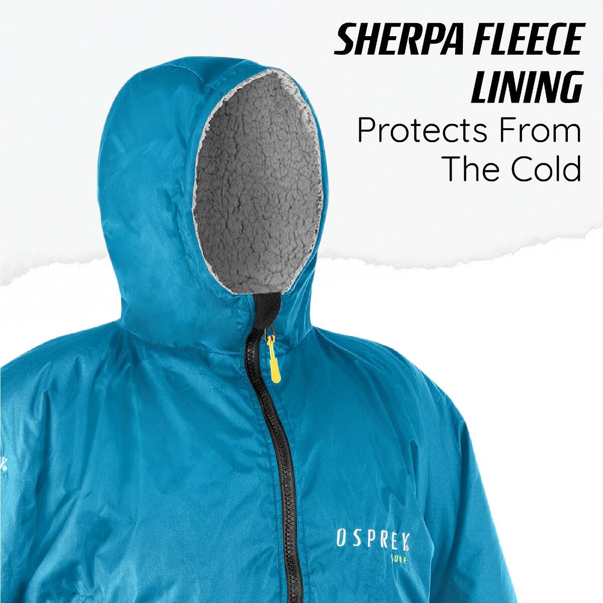 Osprey Adult Changing Robe, Waterproof Changing Robe Teal 5/6