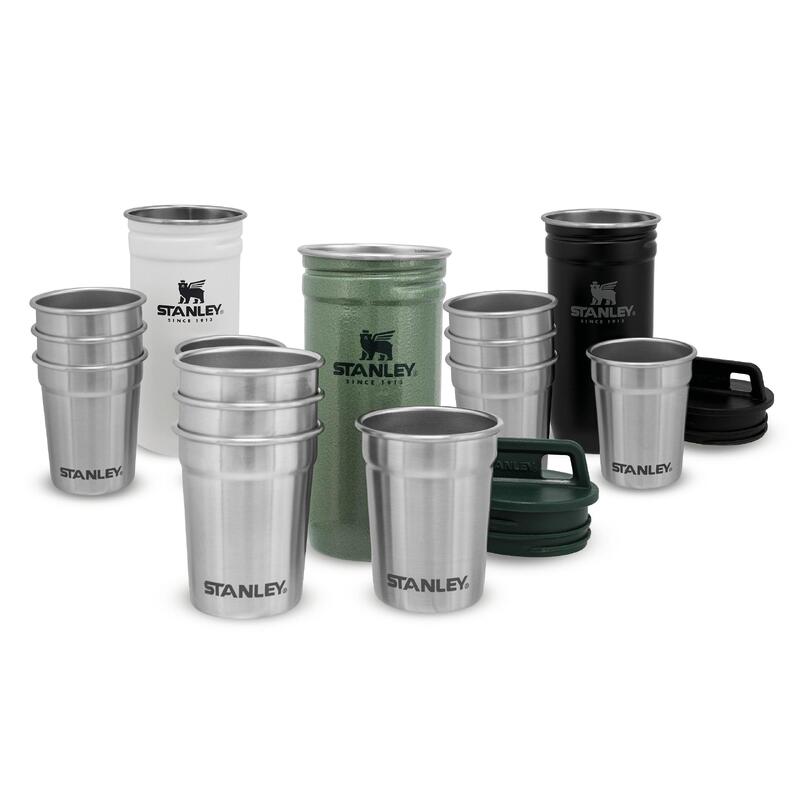 Verres À Shot Inox + Étui De Transport Acier Inoxydable - Alpinisme Trek Camping