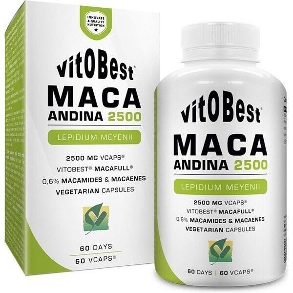 Andean Maca 2500 - 60 Vegetable Capsules VitoBest