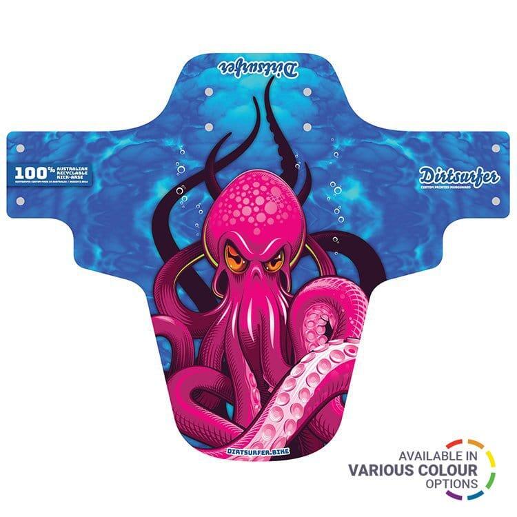 Dirtsurfer Mudguard - Octopus Pink Blue