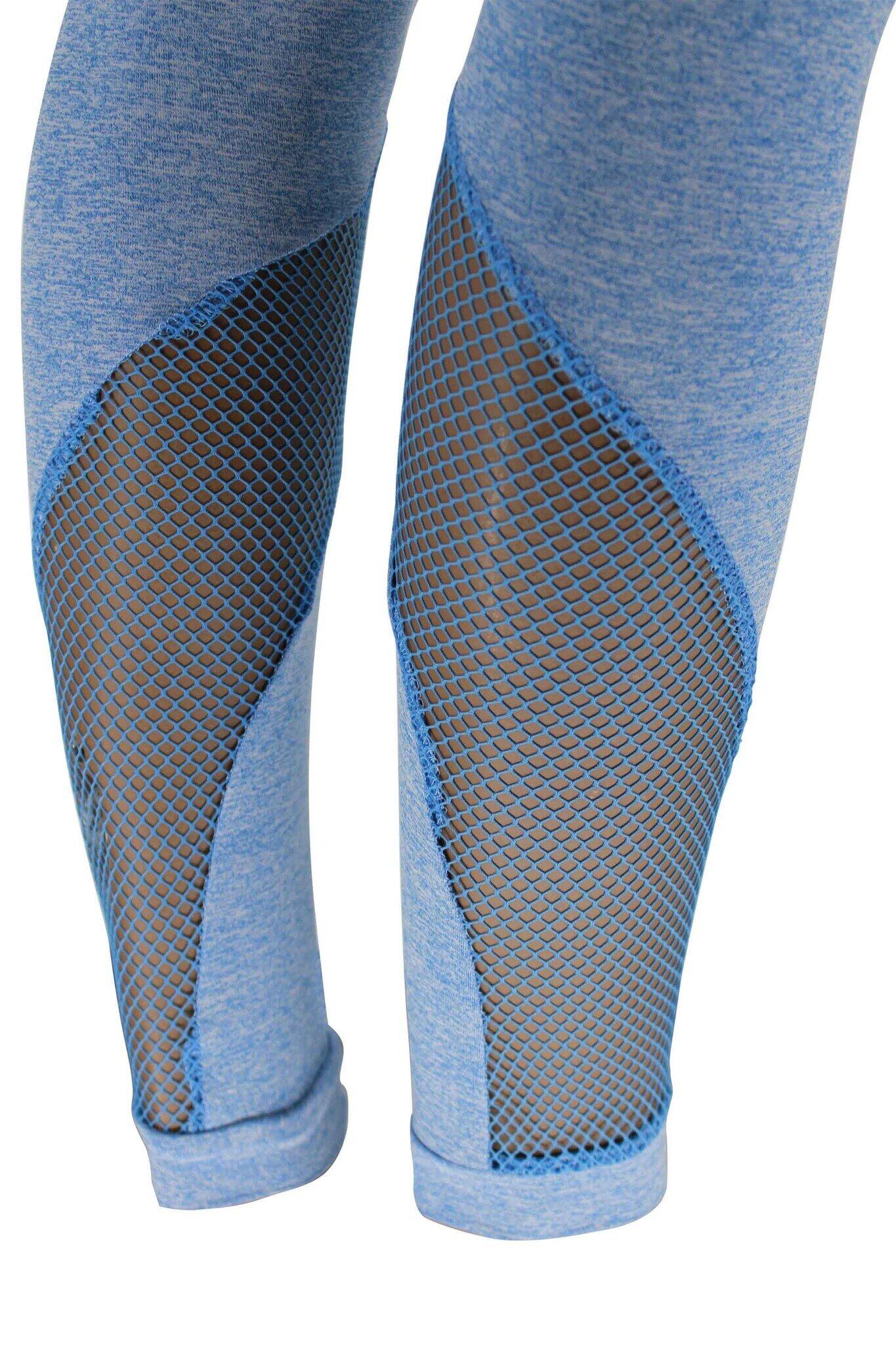 Leggings en maille pour femmes Bleu 2/5