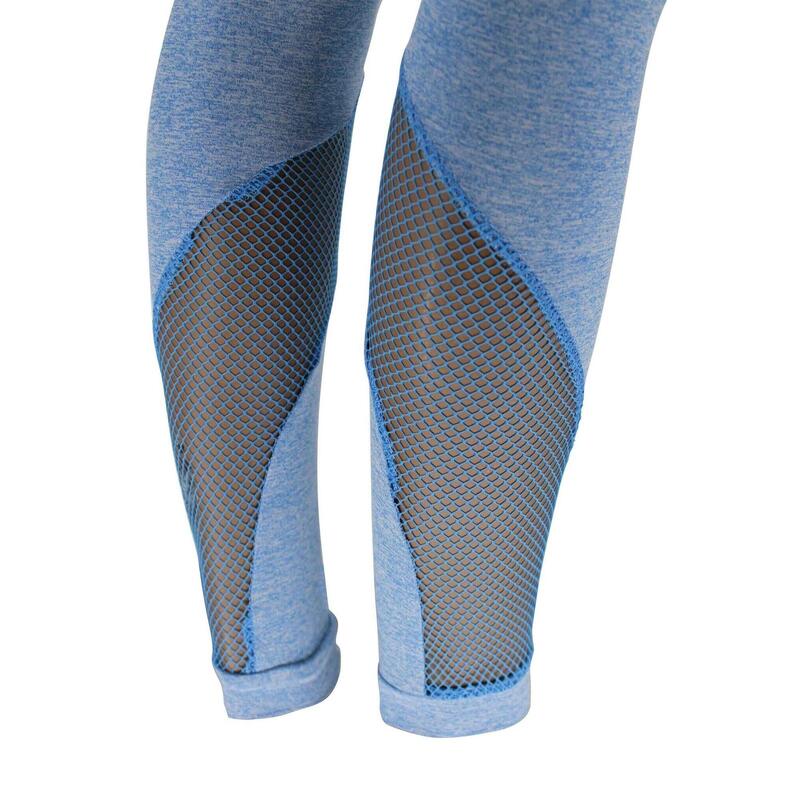 Sportlegging dames Mesh Blauw