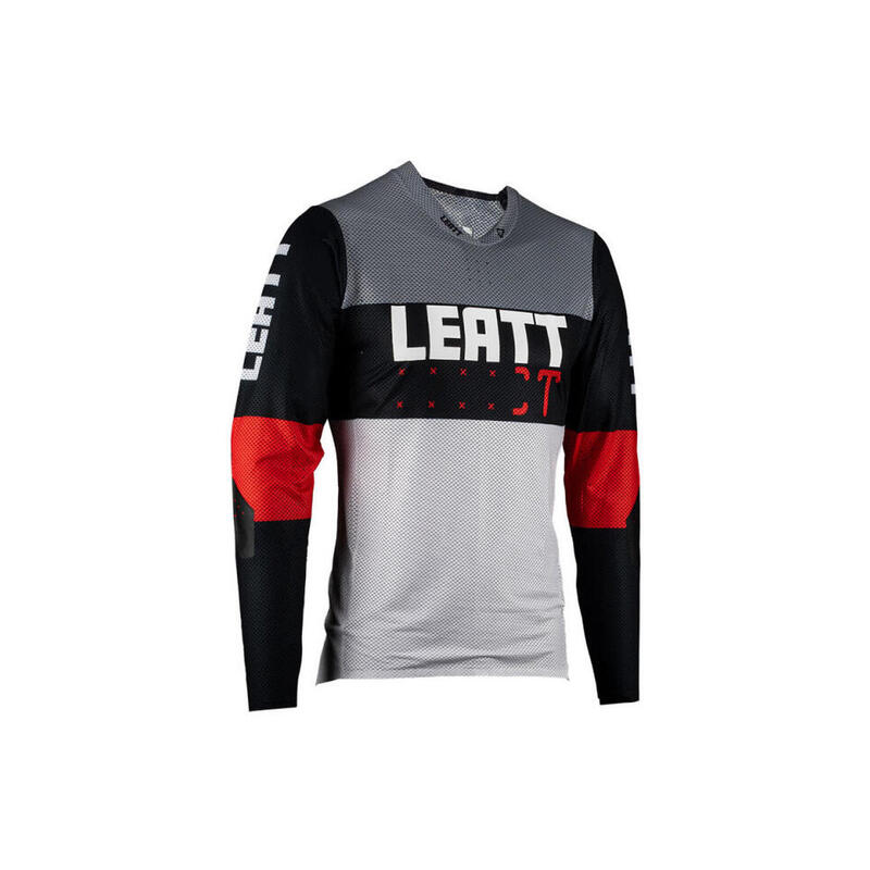 Maillot de manga larga Leatt MTB Gravity 4.0 Gris/Rojo