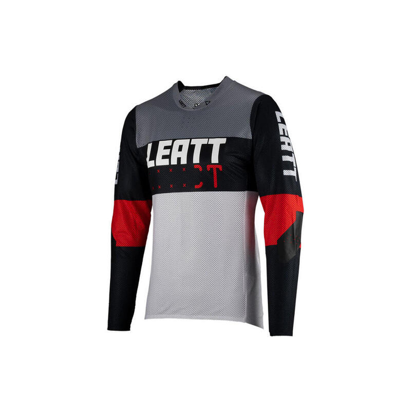 Maillot Manches Longues Enfant Leatt MTB Gravity 4.0 Gris/Noir/Rouge