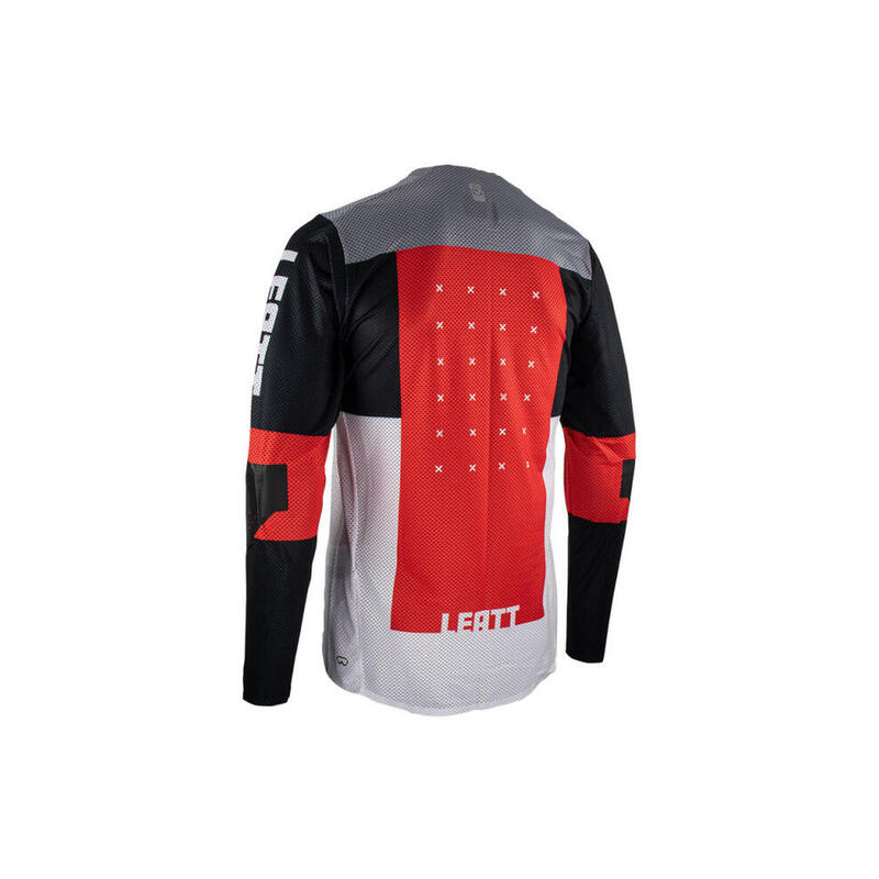 Leatt MTB Gravity 4.0 Grijs/Zwart/Rood Kindertrui met lange mouwen