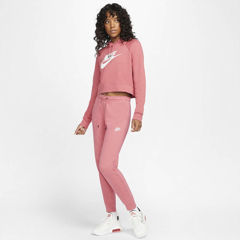 Cappuccio Nike Essentials Fleece Crop, Rosa, Donne