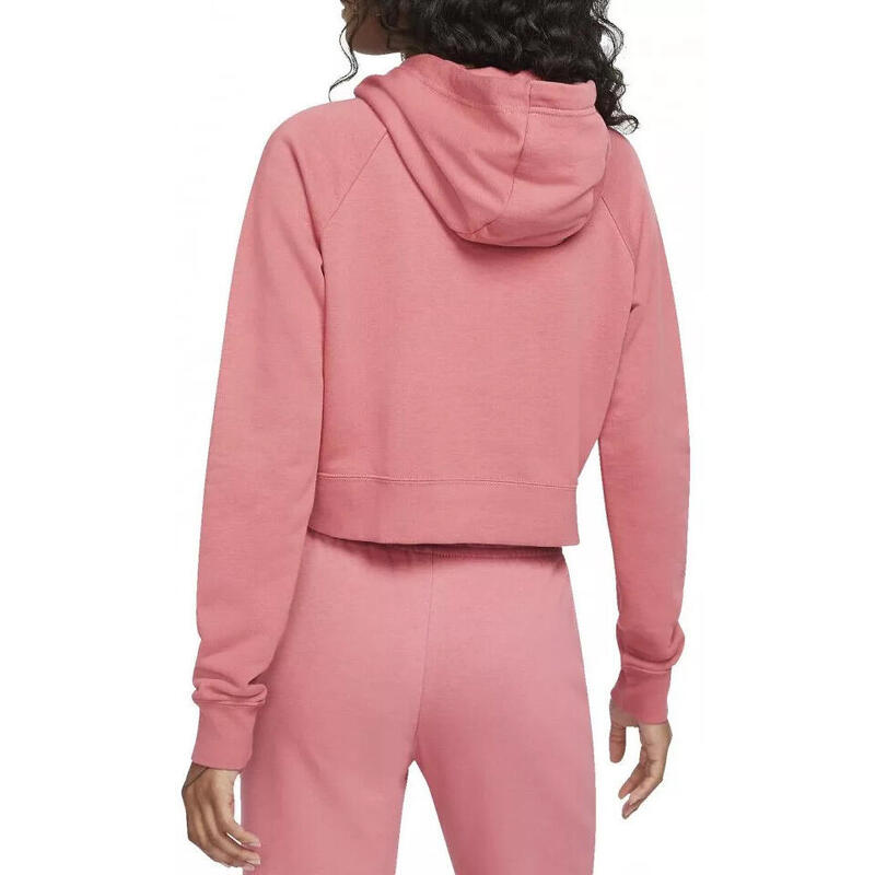 Cappuccio Nike Essentials Fleece Crop, Rosa, Donne