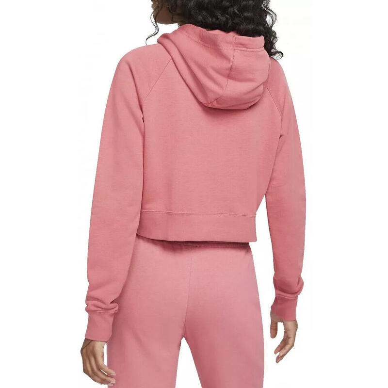 Hanorac femei Nike Essentials Fleece Crop, Roz
