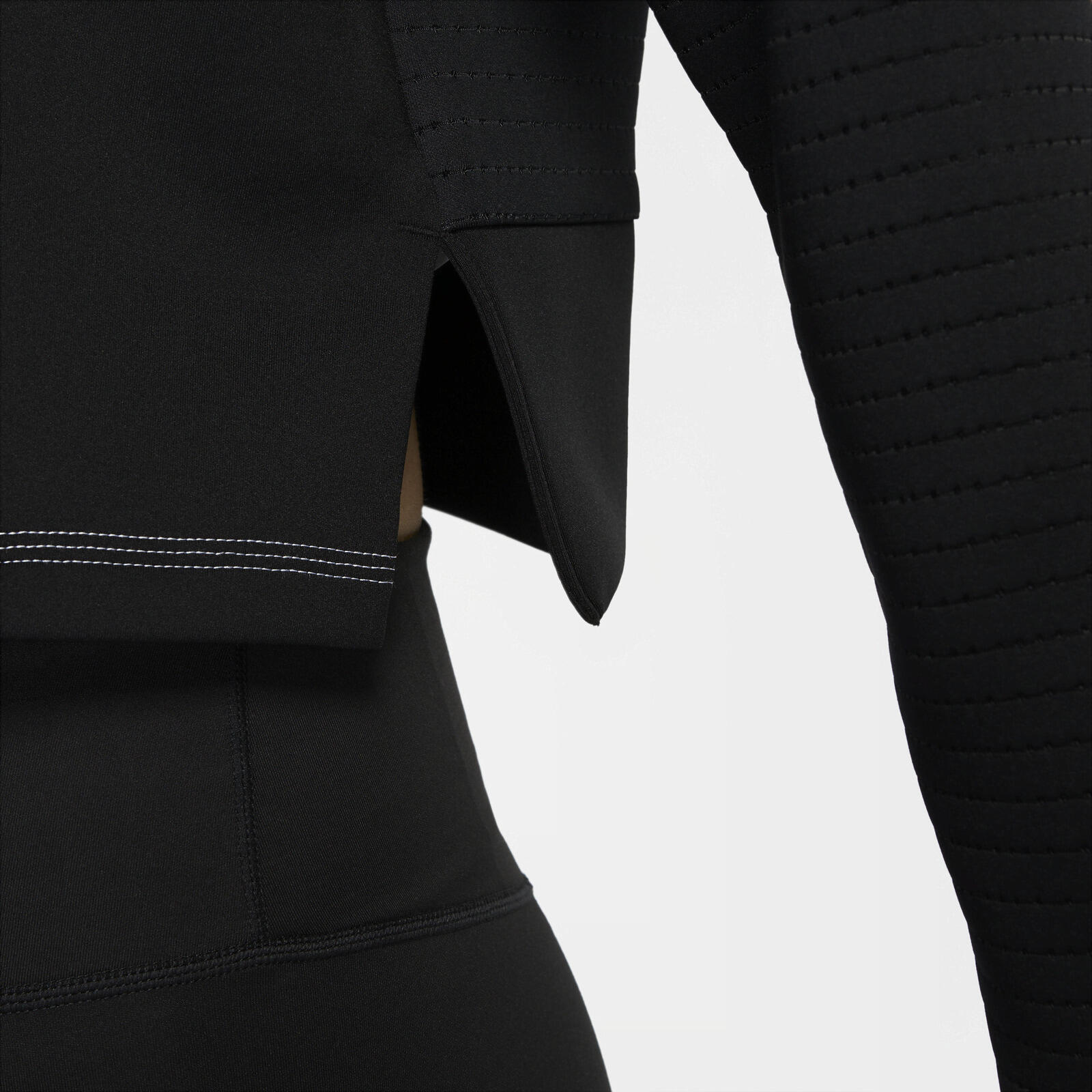 Blouse Nike Pro Luxe Crew, Zwart, Dames 4/5