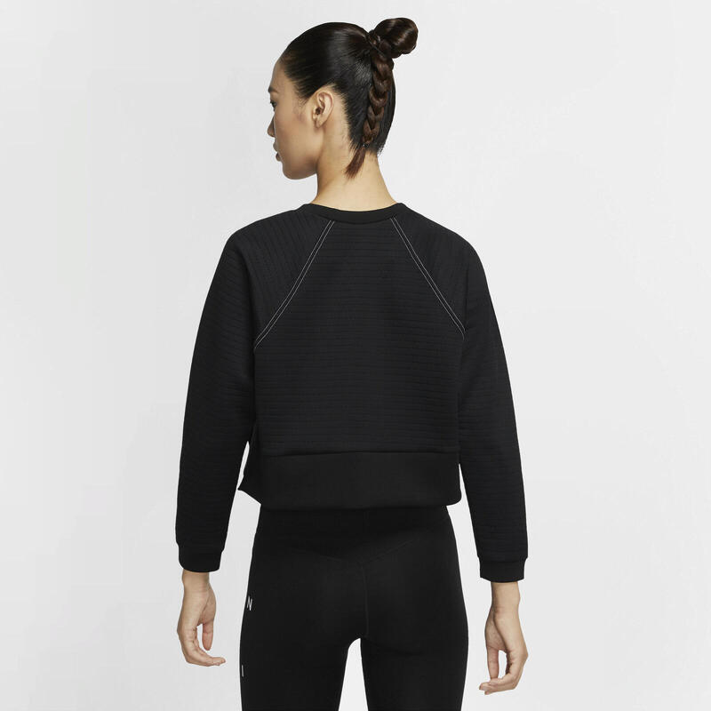 Bluza femei Nike Pro Luxe Crew, Negru