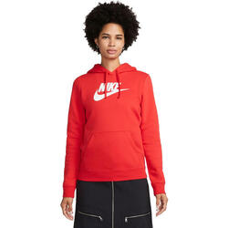 Capot Nike Sportswear Club Fleece, Rouge, Femmes