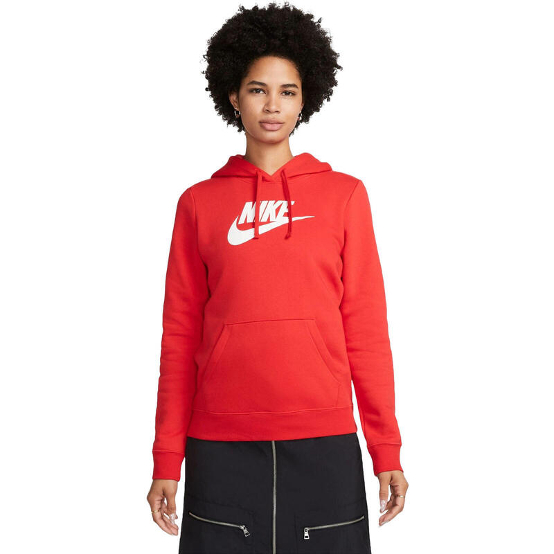 Hanorac femei Nike Sportswear Club Fleece, Rosu