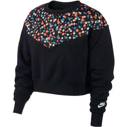 Blouse Nike Nsw Heritage Cropped, Zwart, Dames