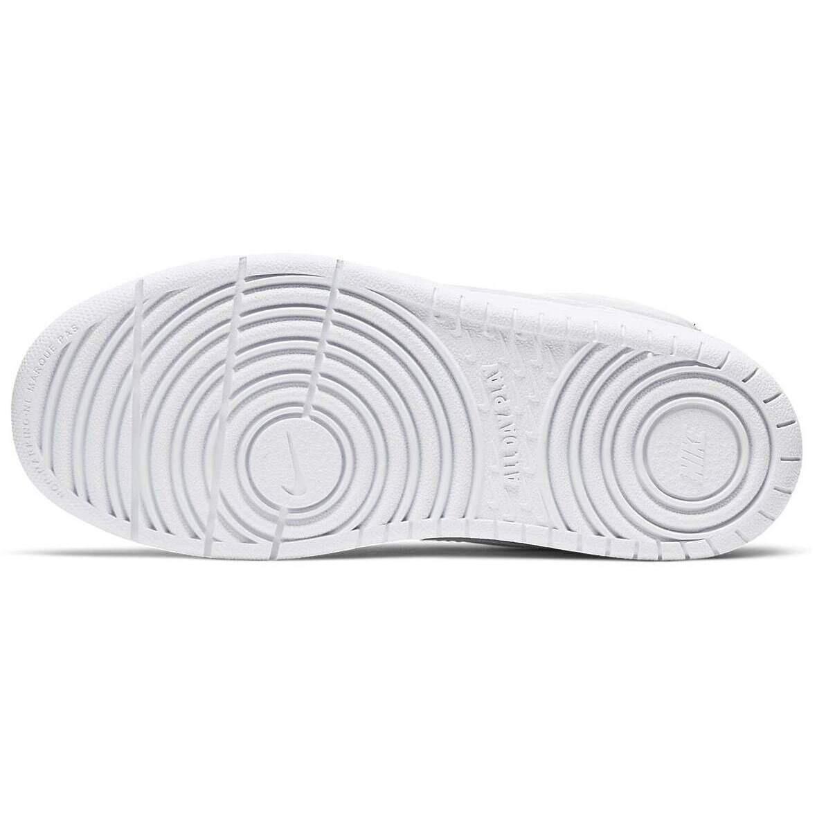 nike court borough mid white sneakers