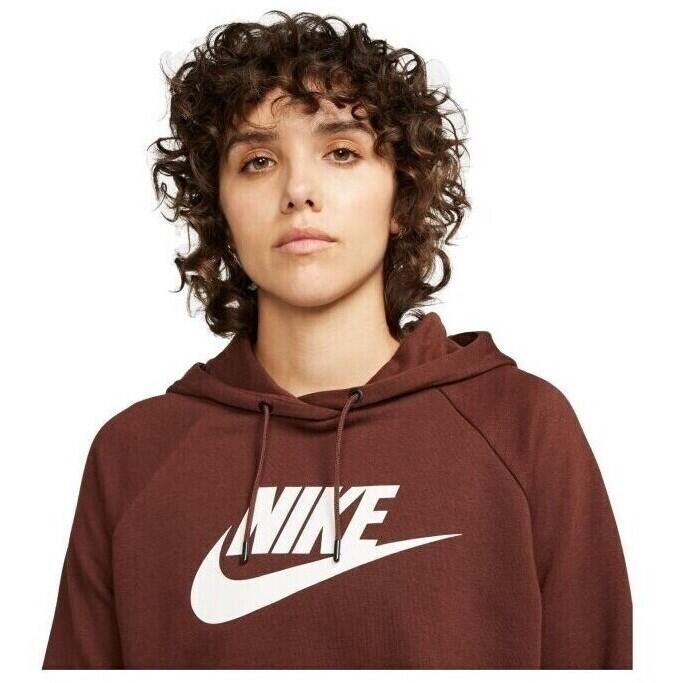 Hanorac femei Nike Sportswear Essential, Maro
