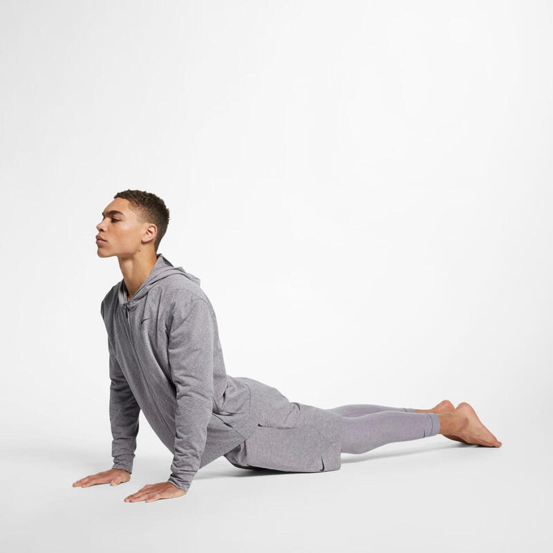 Pulóver Nike Full-Zip Yoga, Szürke, Férfiak