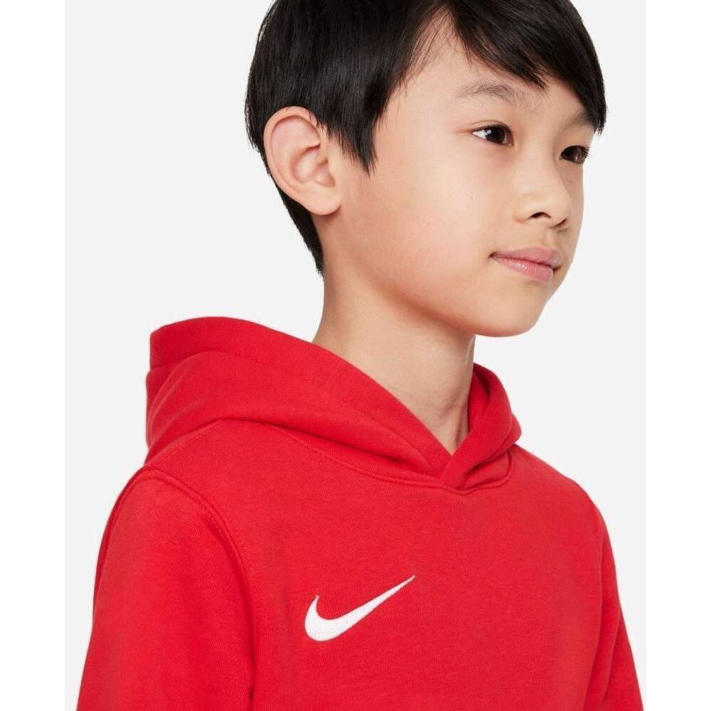 Felpa con cappuccio junior ( fleece) nike rosso 3/7