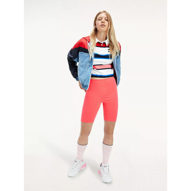 Leggings Tommy Hilfiger Fitted Branded Bike, Rose, Femmes