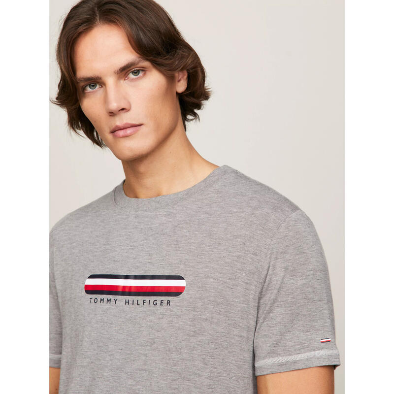 Póló Tommy Hilfiger Lounge SeaCell Signature, Szürke, Férfiak