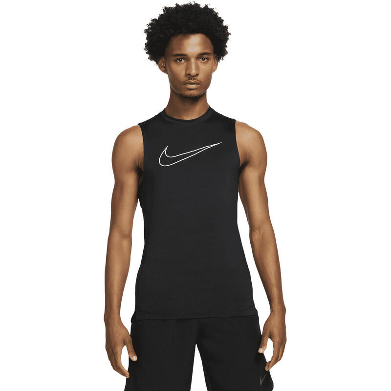 Maiou barbati Nike Pro Dri-FIT Men's Tight-Fit Sleeveless, Negru