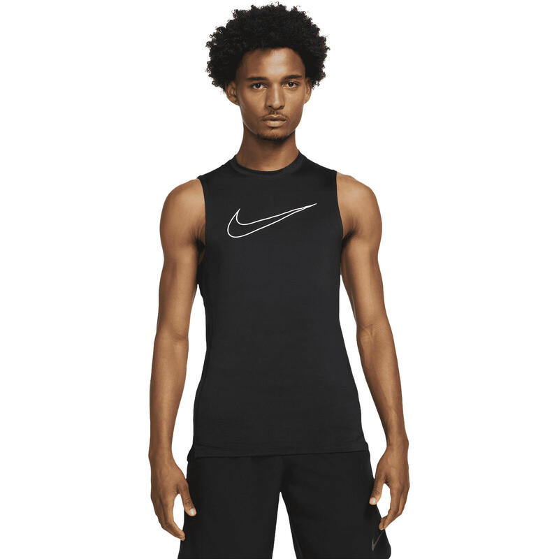 Trikó Nike Pro Dri-FIT Men's Tight-Fit Sleeveless Top, Fekete, Férfiak