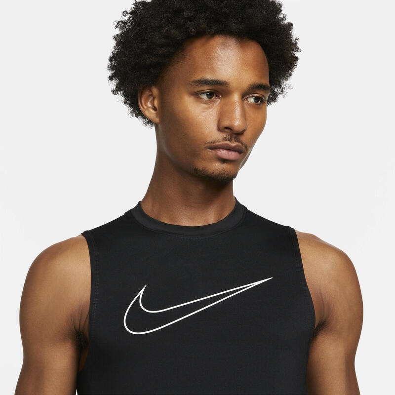 Maiou barbati Nike Pro Dri-FIT Men's Tight-Fit Sleeveless, Negru