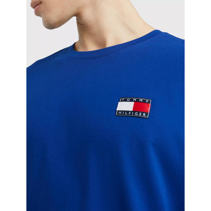 Camiseta Tommy Hilfiger Tommy 85 Logo Relaxed Fit, Azul, Hombre