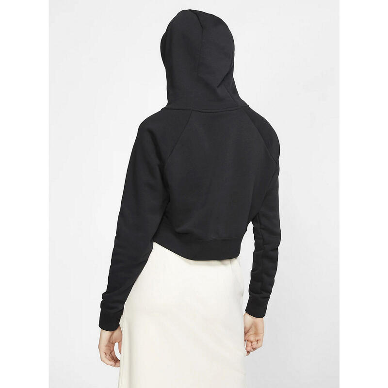 Capuche Nike Sportswear Essential Cropped, Noir, Femmes