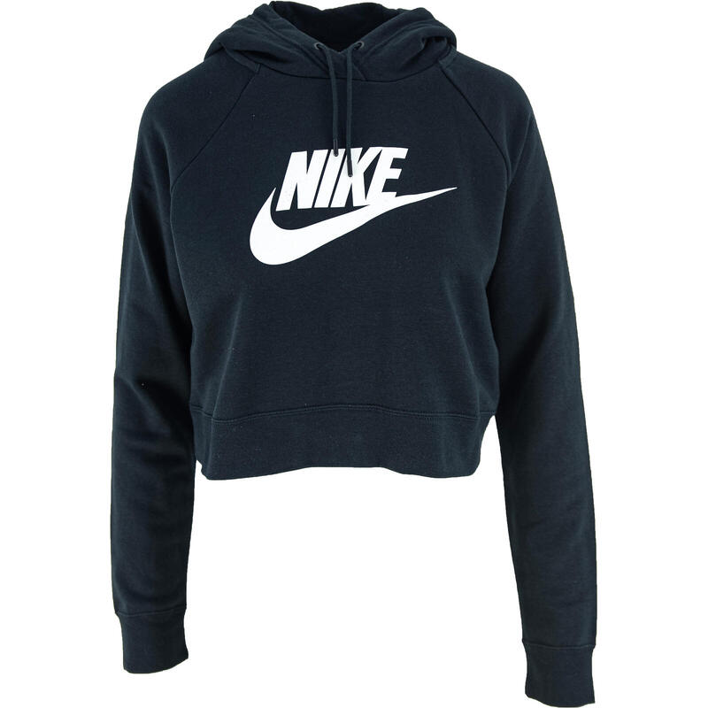 Cappuccio Nike Sportswear Essential Cropped, Nero, Donne