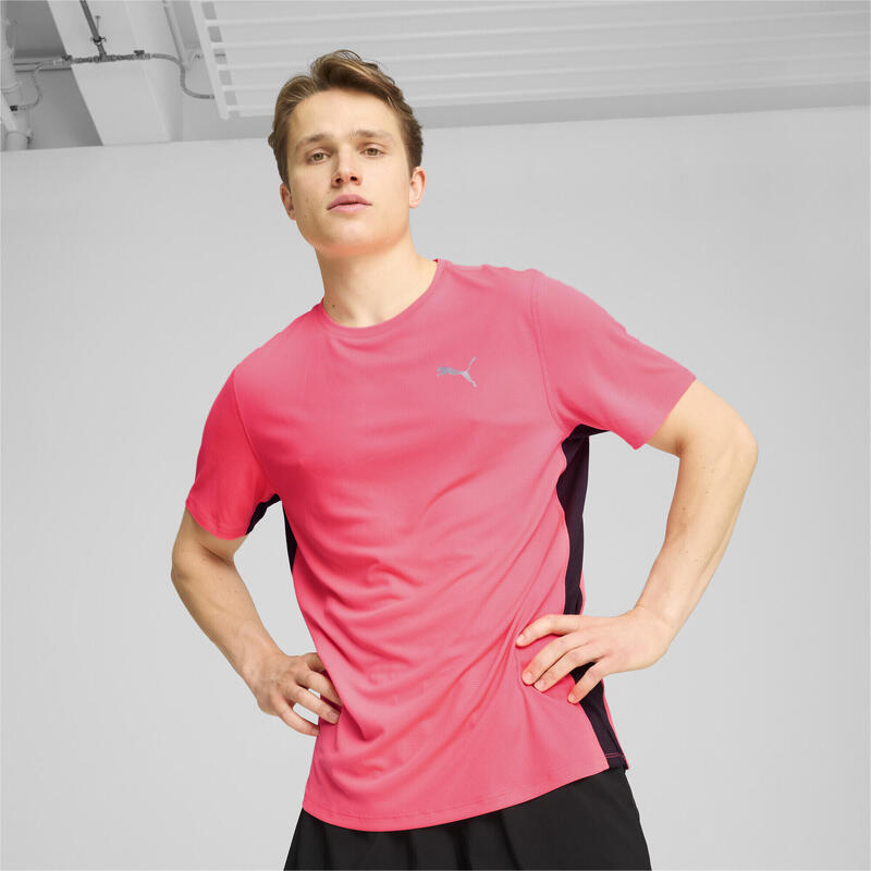 T-SHIRT VELOCITY RUN FAVORITE DA UOMO PUMA Sunset Glow Pink