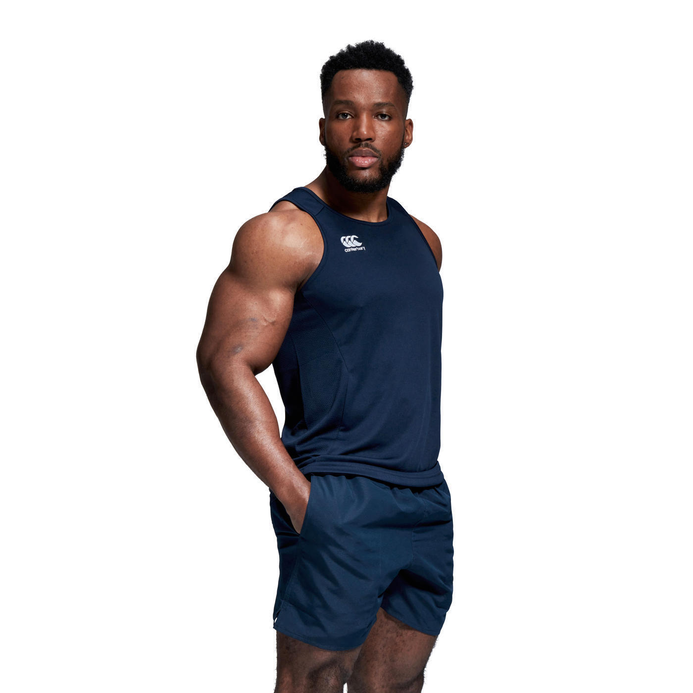 T-shirt sport rugby - hommes Adultes Marine 2/5