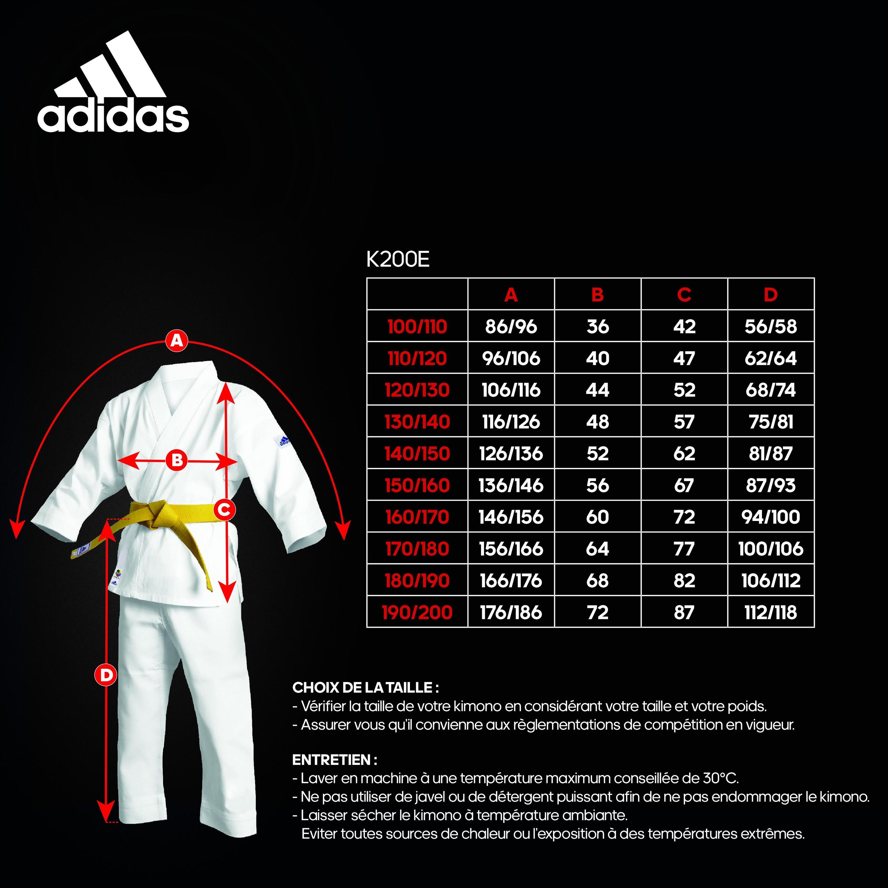 Kimono karaté ADIDAS Iniciação Evolutivo Criança 3/6