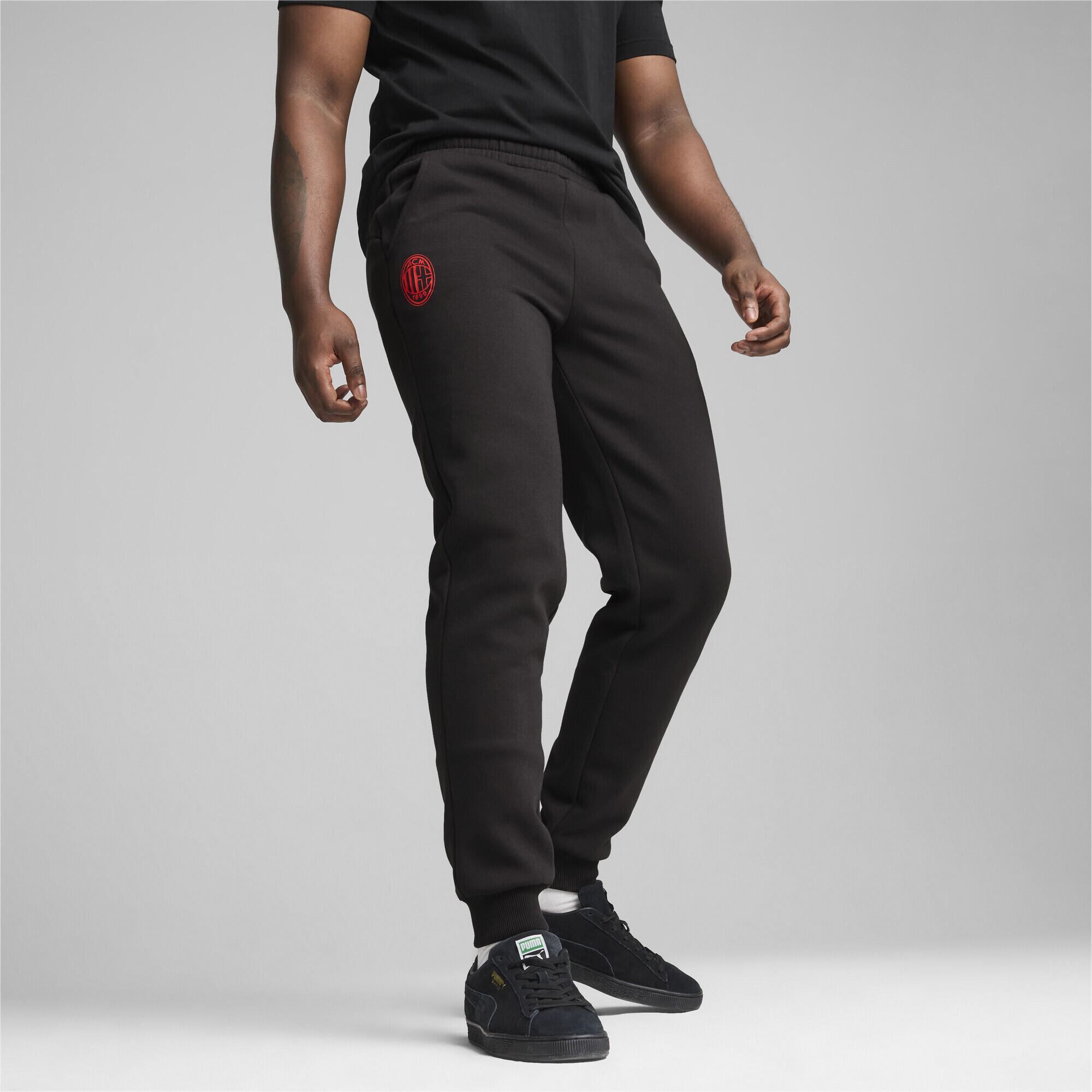Pantalon ftblESSENTIALS AC Milan Homme PUMA Black For All Time Red 3/7