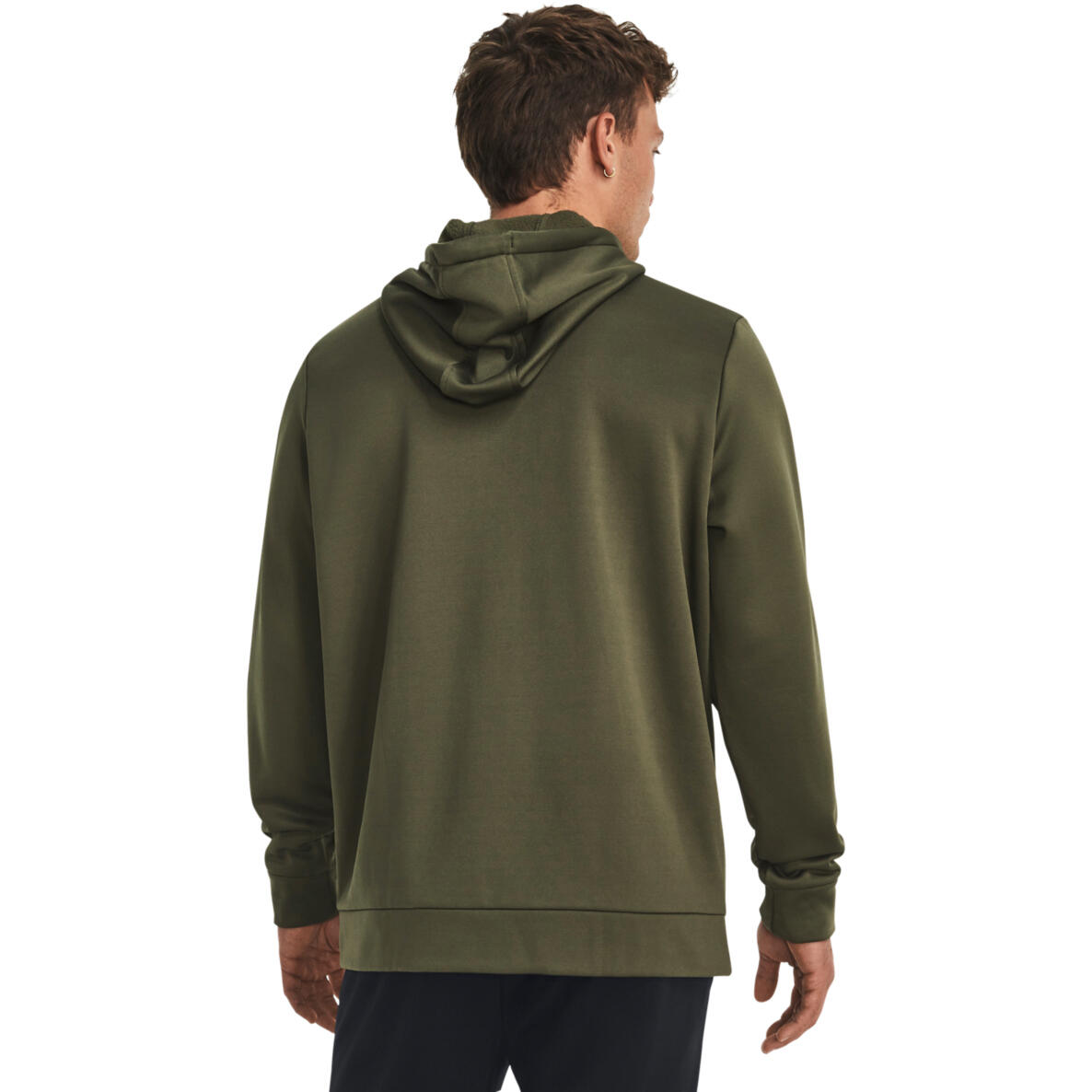 Cappuccio Under Armour Fleece Full-Zip Hoodie, Verde, Uomini 2/4
