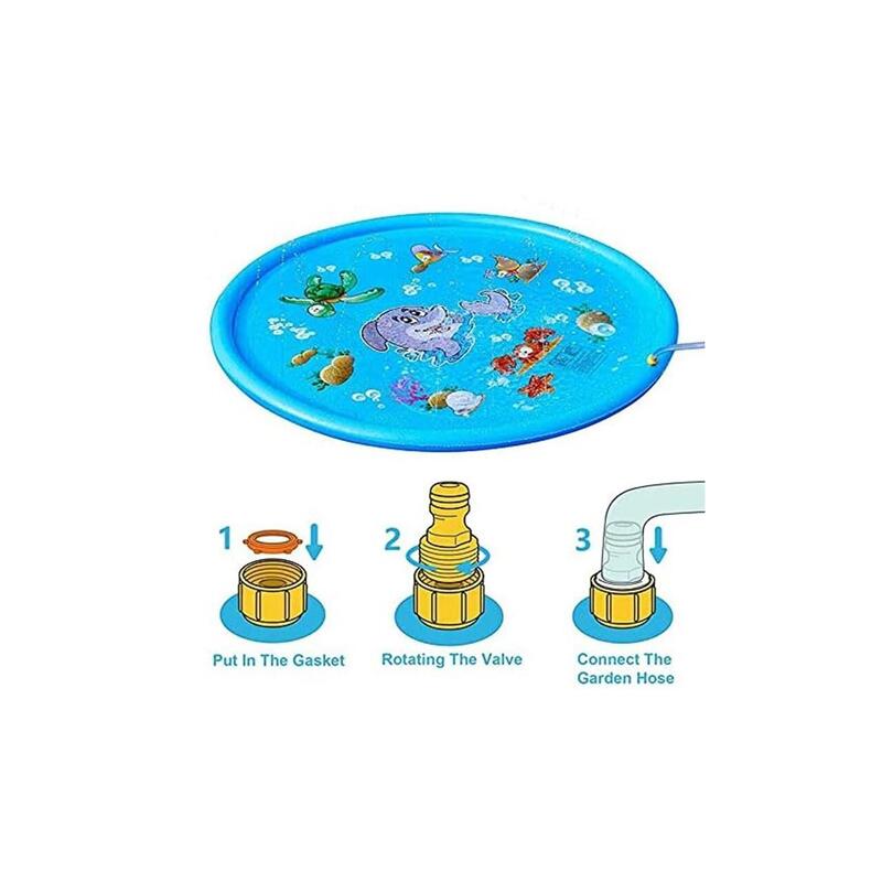 Piscina copii cu jeturi de apa, gonflabila, portabila, 170 cm
