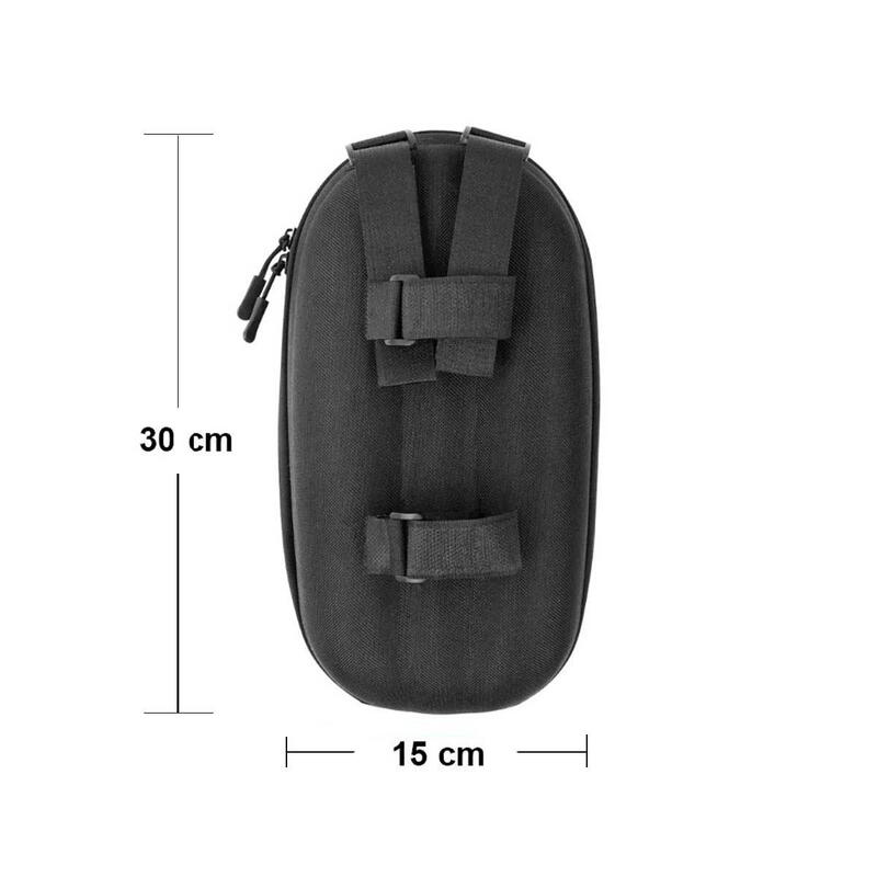 Bolso Liso Manillar Patinetes Eléctricos Impermeable 1 Litro Negro.