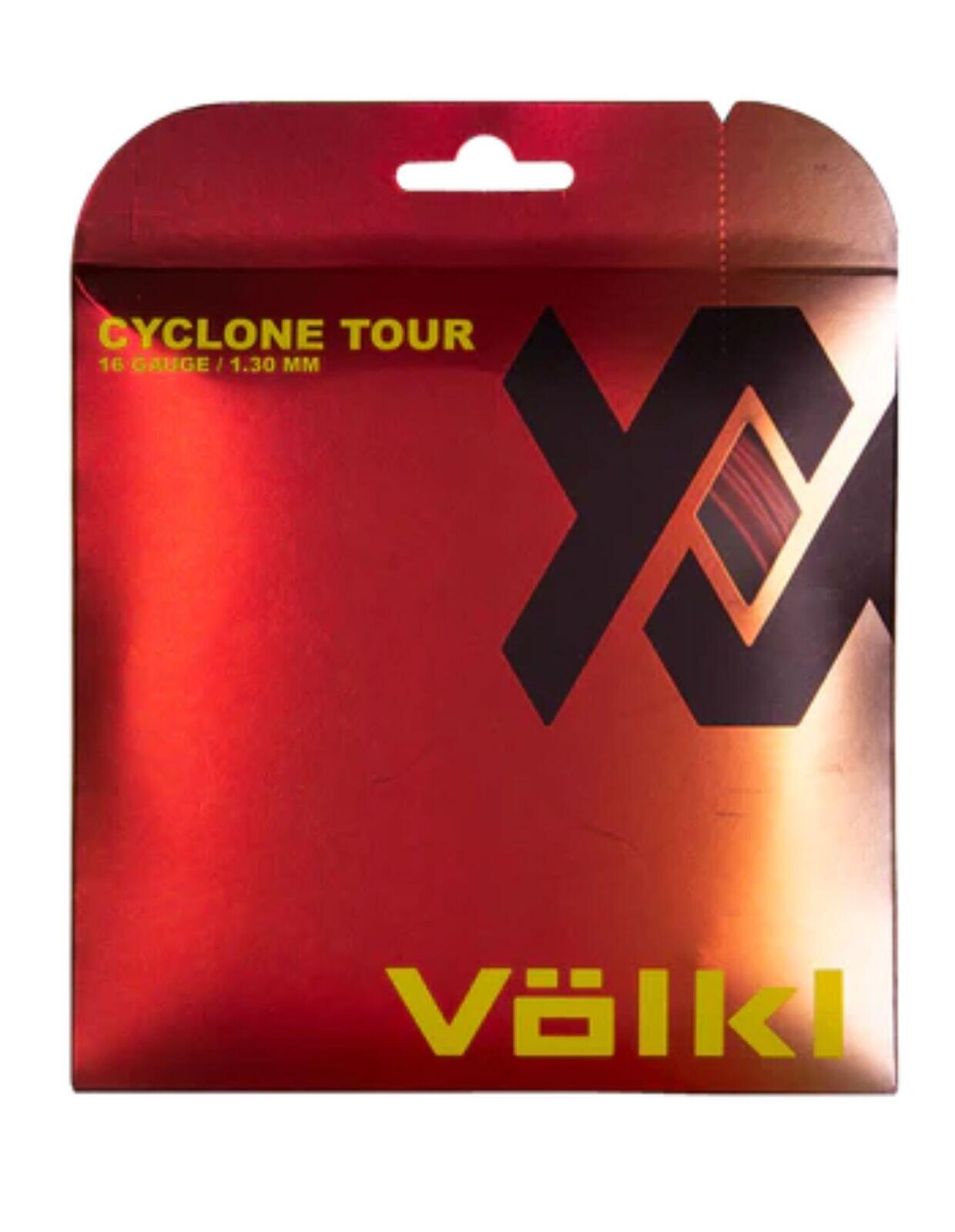 1 Pack Volkl Cyclone Tour 16g/1.30mm Tennis Racquet Strings - Red