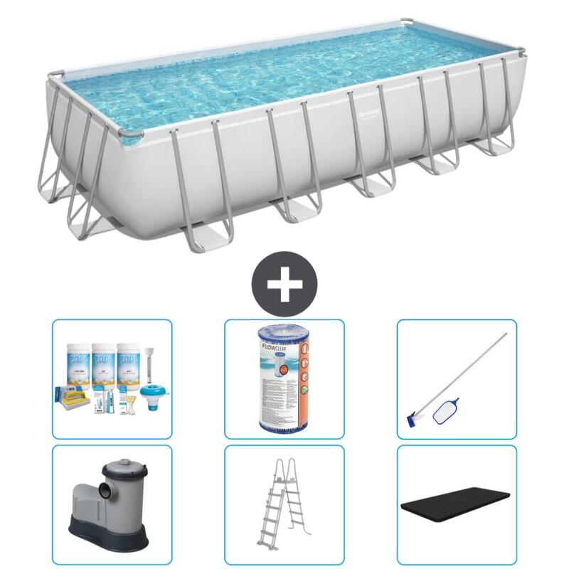 Piscine Bestway Power Steel - 640 x 274 x 132 cm avec Accessoires - 561132