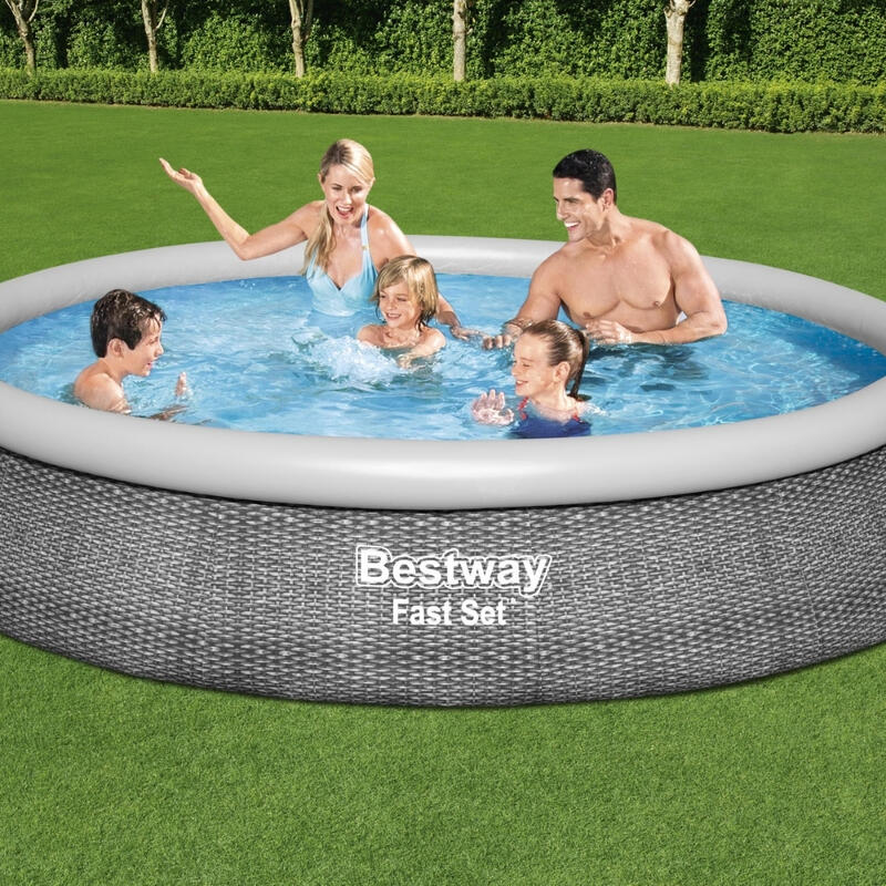 Piscine Bestway Fast Set - 396 x 84 cm - avec Accessoires - 5737614