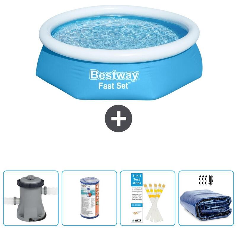 Bestway Fast Set Zwembad - 244 x 61 cm met Accessoires - 5745050