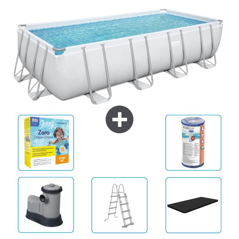 Piscine Bestway Power Steel - 549 x 274 x 122 cm avec Accessoires - 5646533