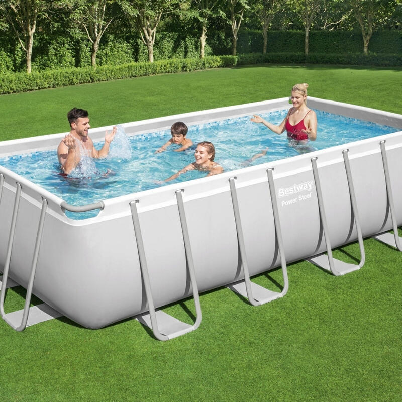 Piscine Bestway Power Steel - 488 x 244 x 122 cm avec Accessoires - 5667033